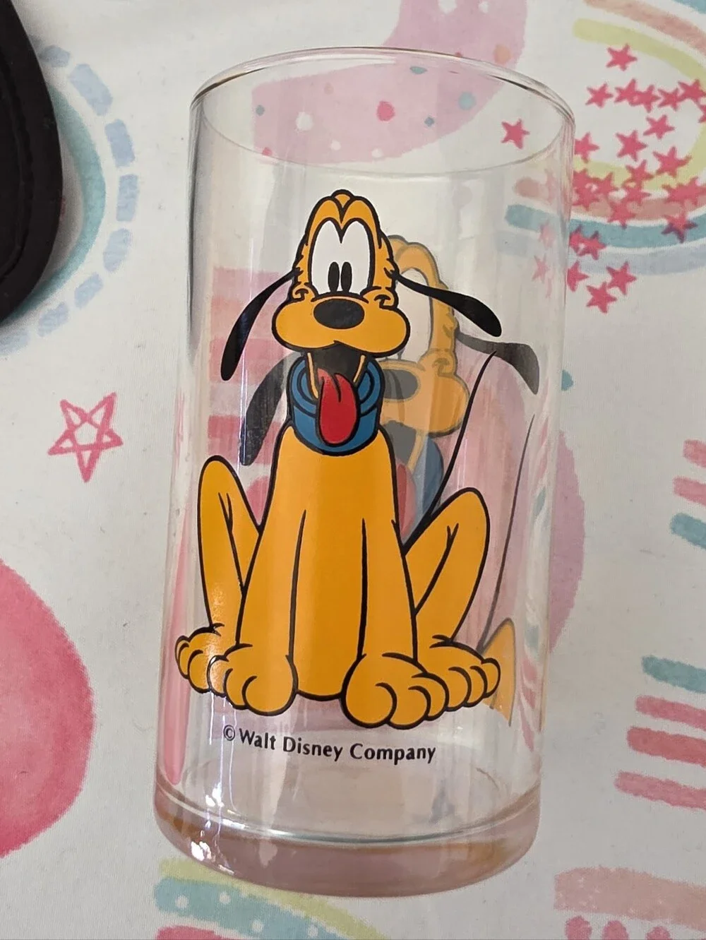 Disney Pluto Character Hat with Ears and Glass Cup